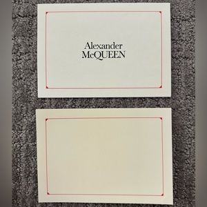 Alexander McQueen Thank You Card Set